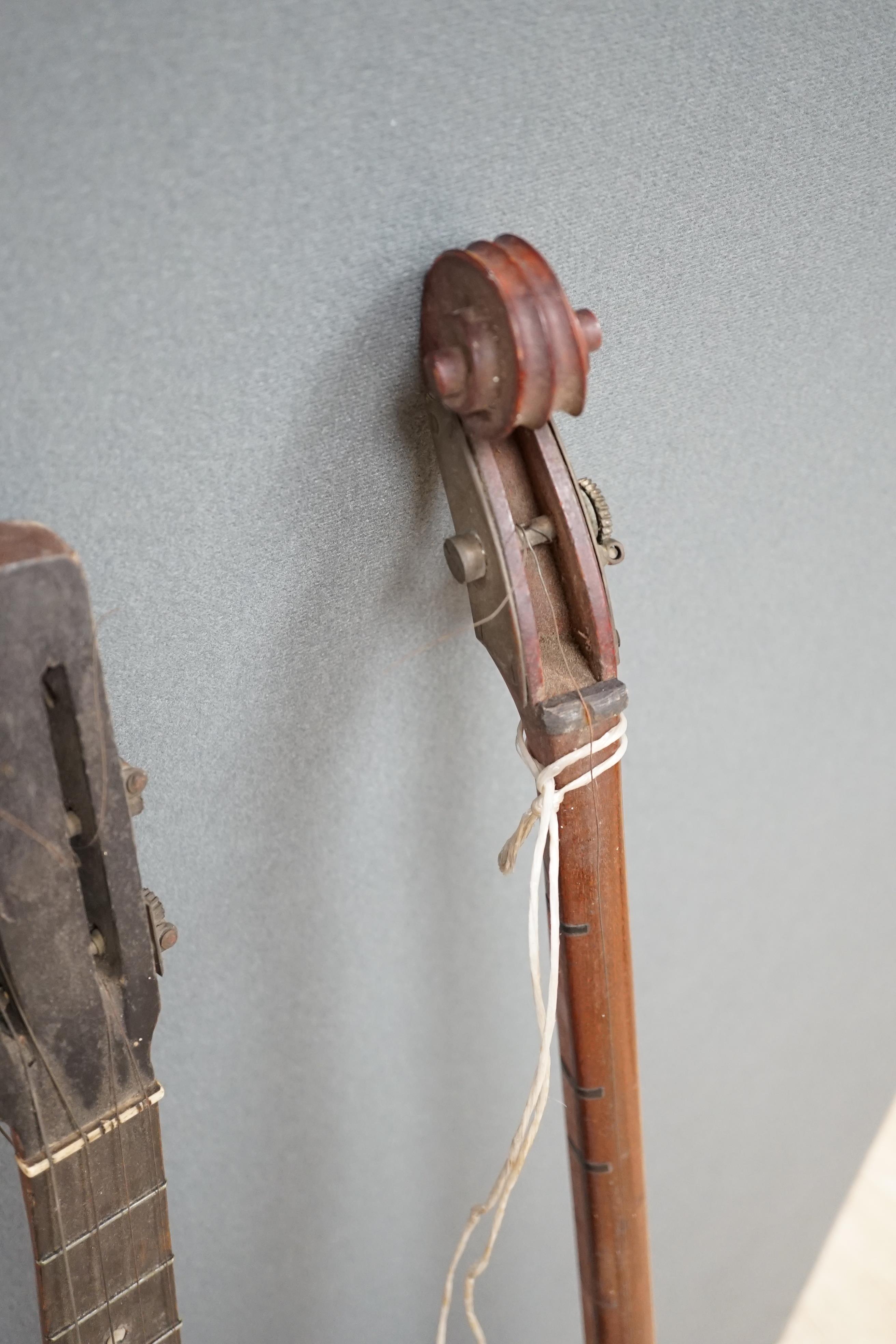 Three various stringed instruments